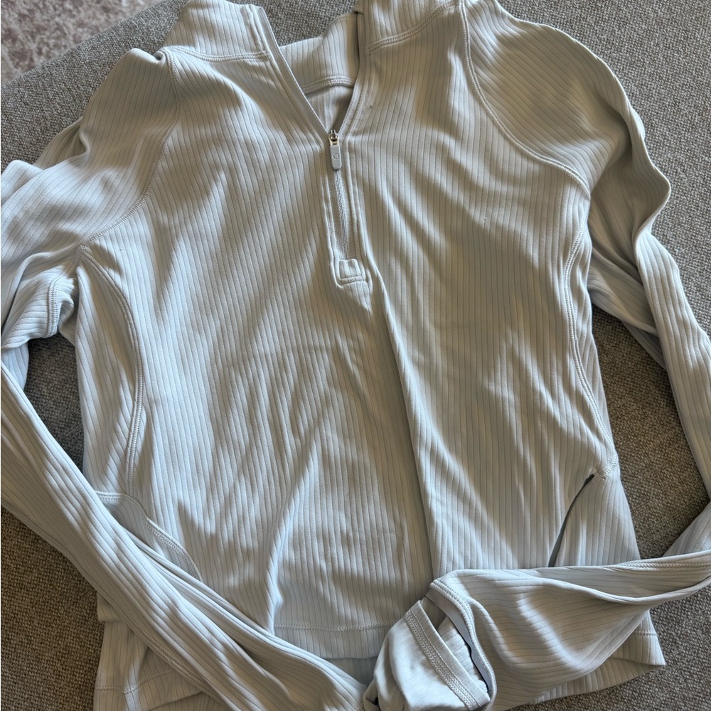 It's Rulu Ribbed Cropped Half Zip - Picture 4 of 8